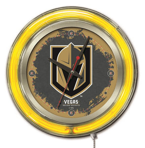 Vegas Golden Knights Double Neon Wall Clock - 15 "