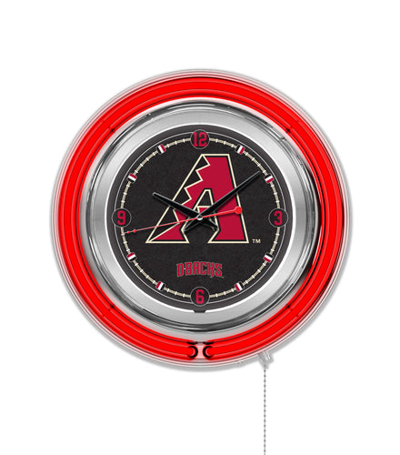 Arizona Diamondbacks Double Neon Wall Clock - 15