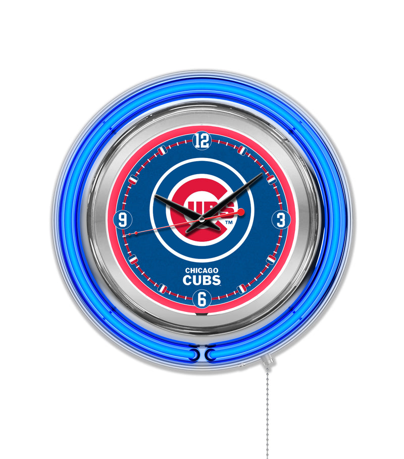 Chicago Cubs Indoor/Outdoor LED Wall Clock – Sports Fanz