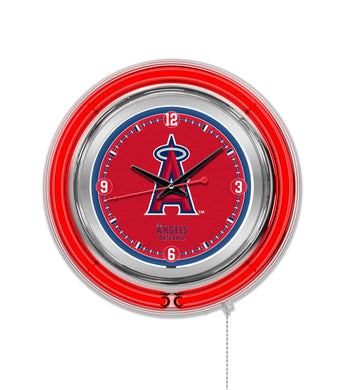 Los Angeles Angels Double Neon Wall Clock - 15