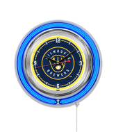 Milwaukee Brewers Double Neon Wall Clock - 15"