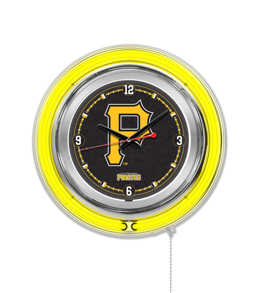 Pittsburgh Pirates Double Neon Wall Clock - 15
