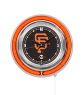 San Francisco Giants Double Neon Wall Clock - 15"