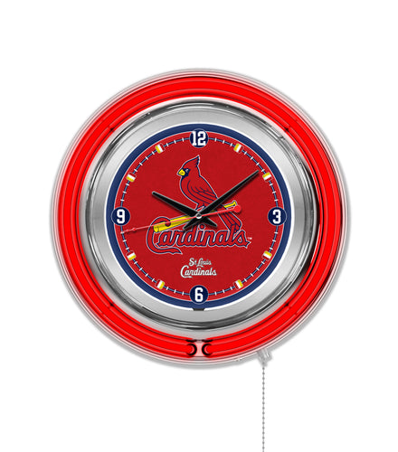 St. Louis Cardinals Double Neon Wall Clock - 15
