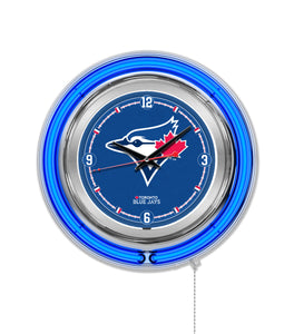 Toronto Blue Jays Double Neon Wall Clock - 15"
