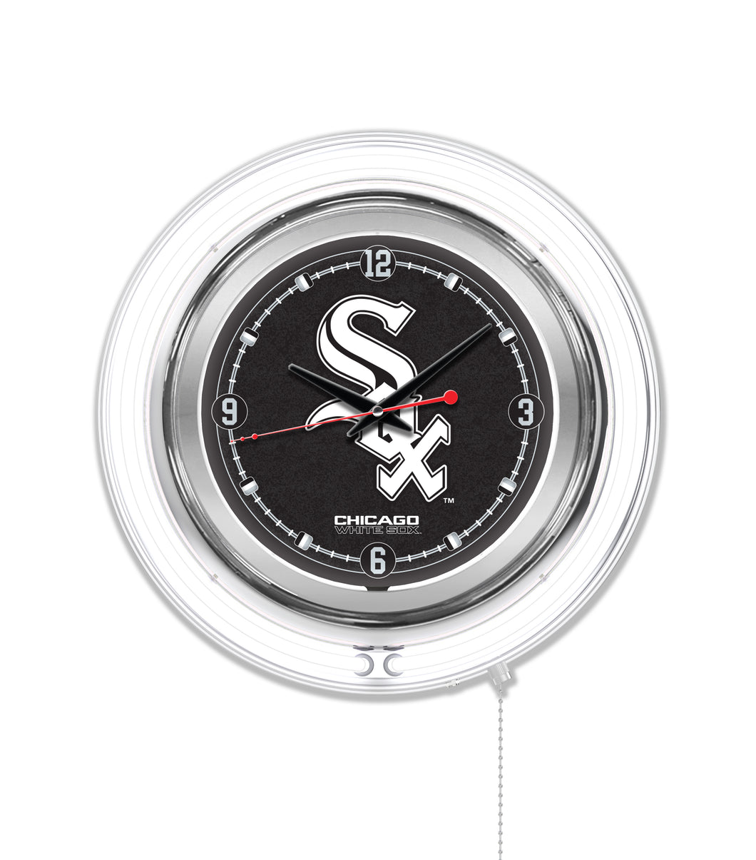 Chicago White Sox Double Neon Wall Clock - 15