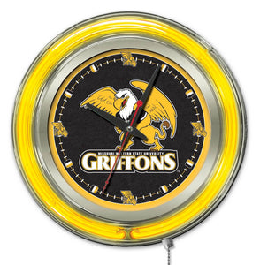 Missouri Western State Griffons Double Neon Wall Clock - 15 "