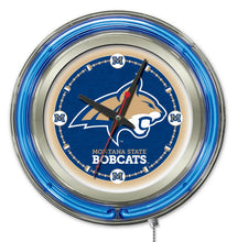 Montana State  Bobcats Double Neon Wall Clock - 15 "