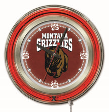 Montana Grizzlies Double Neon Wall Clock - 15 "