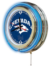 Nevada Wolfpack Double Neon Wall Clock - 15"