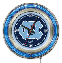 North Carolina Tar Heels Double Neon Wall Clock - 15 "