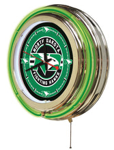 North Dakota Fighting Hawks Double Neon Wall Clock - 15"