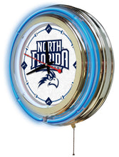 North Florida Ospreys Double Neon Wall Clock - 15"