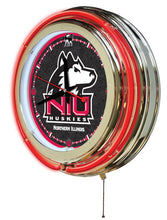 Northern Illinois Huskies Double Neon Wall Clock - 15"