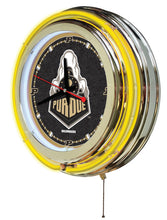Purdue Boilermakers Double Neon Wall Clock - 15 "