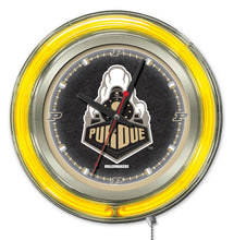 Purdue Boilermakers Double Neon Wall Clock - 15 "