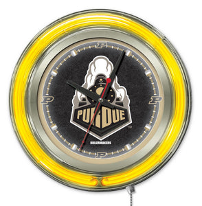 Purdue Boilermakers Double Neon Wall Clock - 15 "