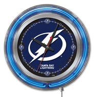 Tampa Bay Lightning Double Neon Wall Clock - 15 "
