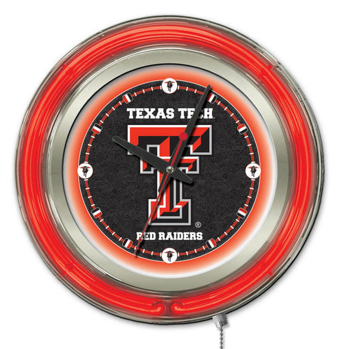 Texas Tech Red Raiders Double Neon Wall Clock - 15 