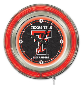 Texas Tech Red Raiders Double Neon Wall Clock - 15 "