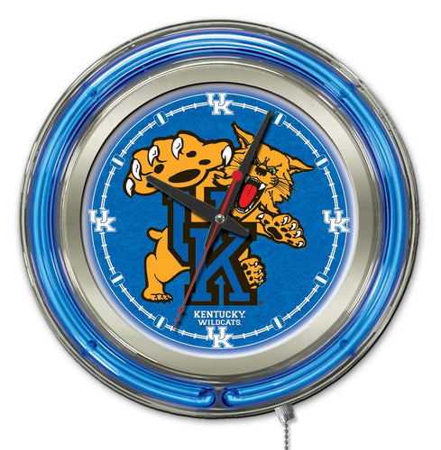  Kentucky Wildcats Double Neon Wall Clock - 15 