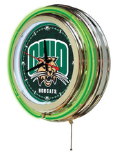Ohio Bobcats Double Neon Wall Clock - 15"