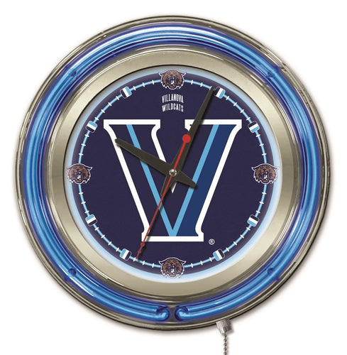 Villanova Wildcats Double Neon Wall Clock - 15 