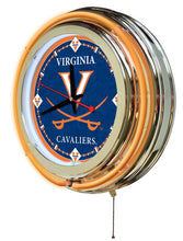 Virginia Cavaliers Double Neon Wall Clock - 15 "