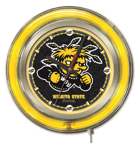 Wichita State Shockers Double Neon Wall Clock - 15 