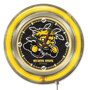 Wichita State Shockers Double Neon Wall Clock - 15 "