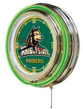 Wright State Raiders Double Neon Wall Clock - 15"
