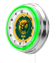 Baylor Bears Double Neon Wall Clock - 15 "
