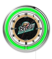 Bemidji State Beavers Double Neon Wall Clock - 19"