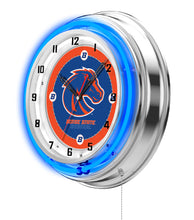 Boise State Broncos Double Neon Wall Clock - 15 "