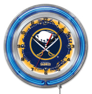 Buffalo  Sabres Double Neon Wall Clock - 19 "