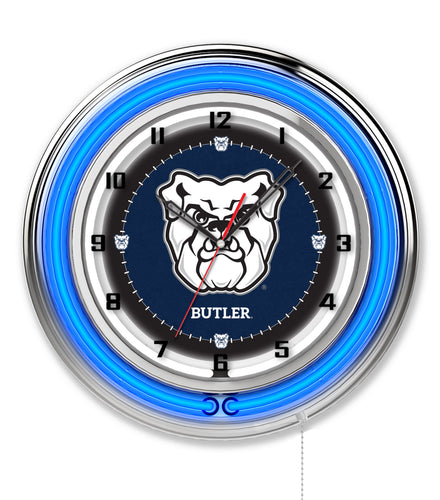 Butler Bulldogs Double Neon Wall Clock - 19