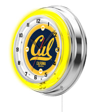 Cal Bears Double Neon Wall Clock - 15 "