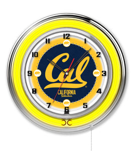 Cal Bears Double Neon Wall Clock - 19"