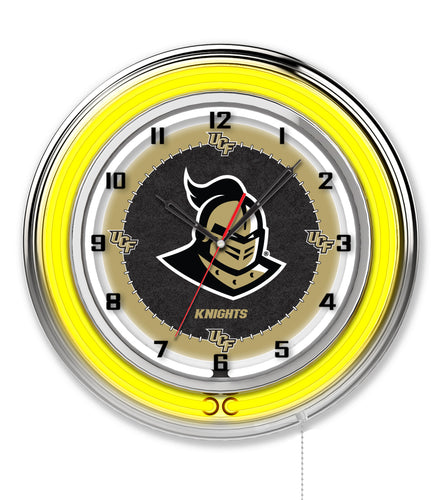 UCF Golden Knights Double Neon Wall Clock - 19