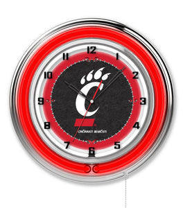 Cincinnati Bearcats Double Neon Wall Clock - 19"