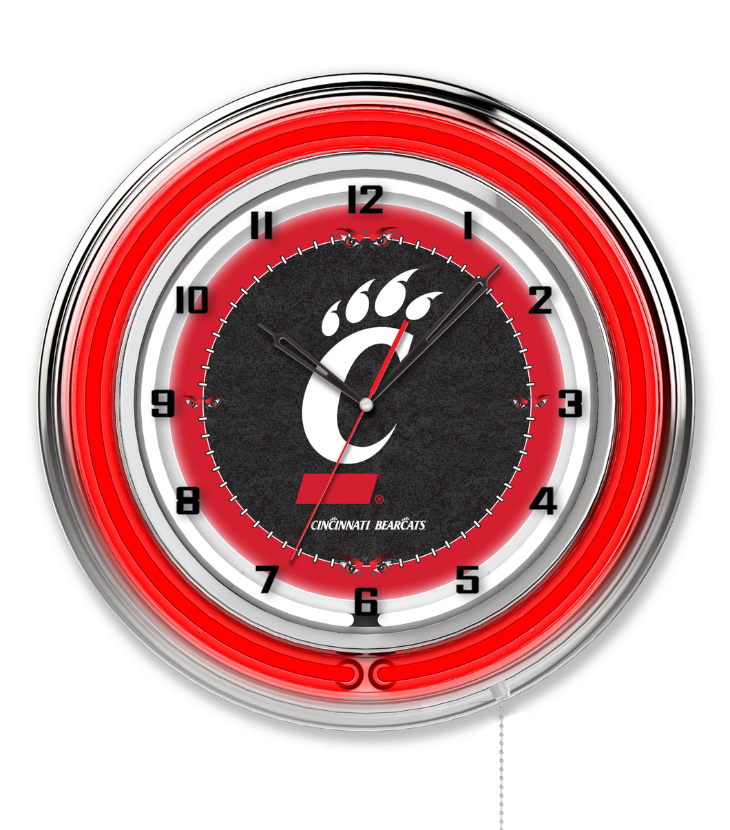 Cincinnati Bearcats Double Neon Wall Clock - 19