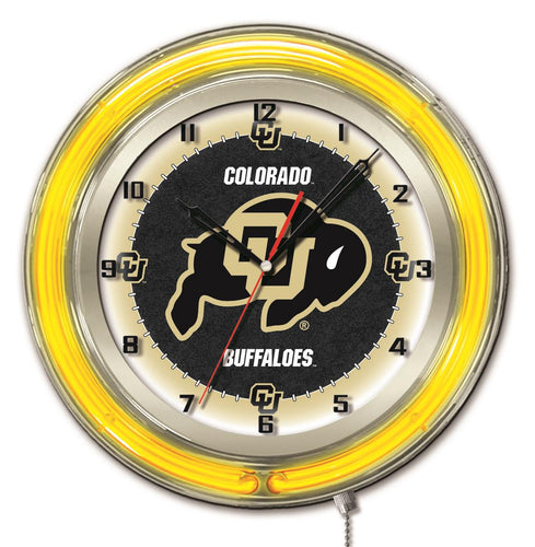 Colorado Buffaloes Double Neon Wall Clock - 19