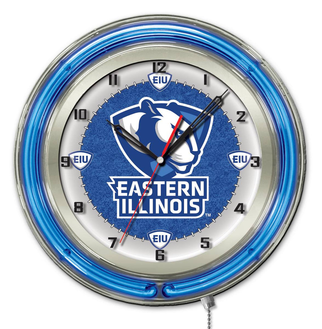 Eastern Illinois Panthers Double Neon Wall Clock - 19