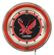 Eastern Washington Eagles Double Neon Wall Clock - 19"