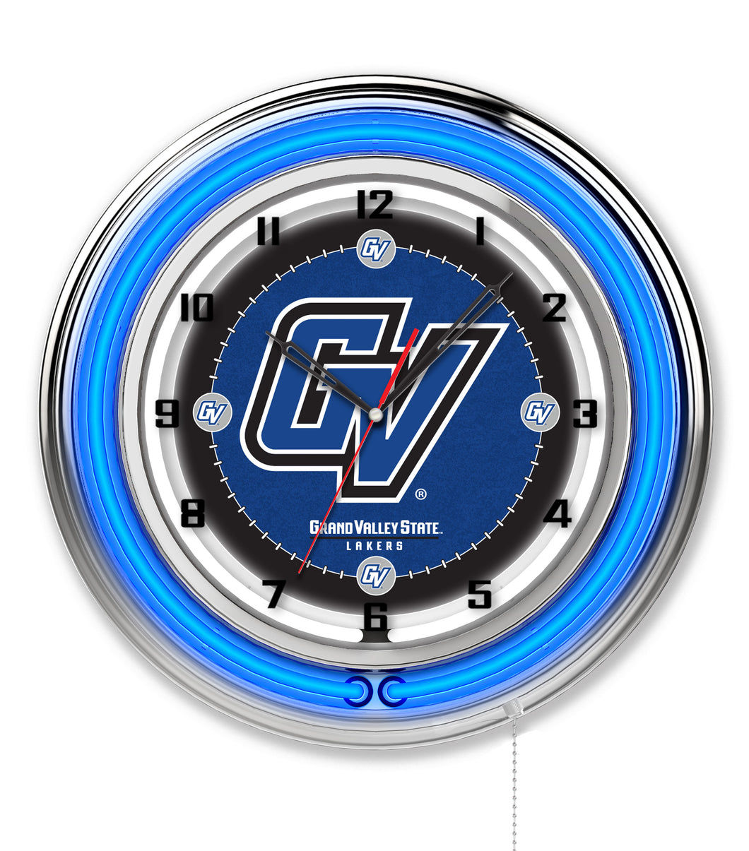 Grand Valley State Lakers Double Neon Wall Clock - 19