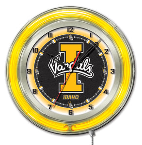 Idaho Vandals Double Neon Wall Clock - 19"