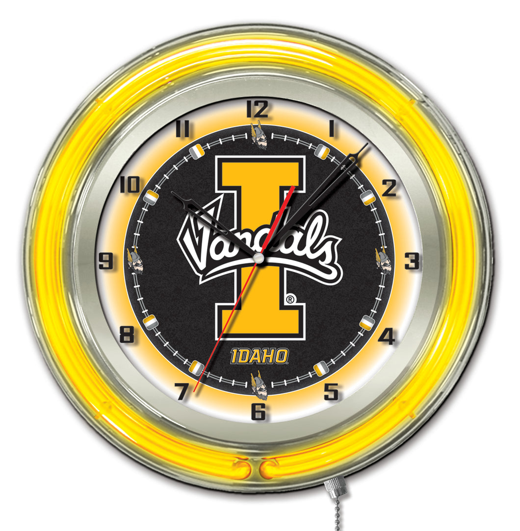 Idaho Vandals Double Neon Wall Clock - 19