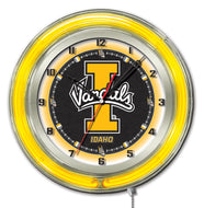 Idaho Vandals Double Neon Wall Clock - 19"