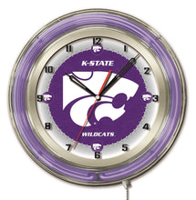 Kansas State Wildcats Double Neon Wall Clock - 19"