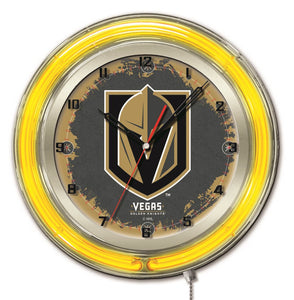 Vegas Golden Knights Double Neon Wall Clock - 19 "
